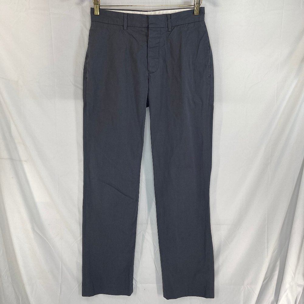 Men's Club Monaco Kennedy Classic Fit Pants Size 28 x 32 Cotton Gray Chambray